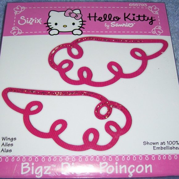 Sizzix Bigz Die : WINGS : HELLO KITTY - Picture 1 of 4